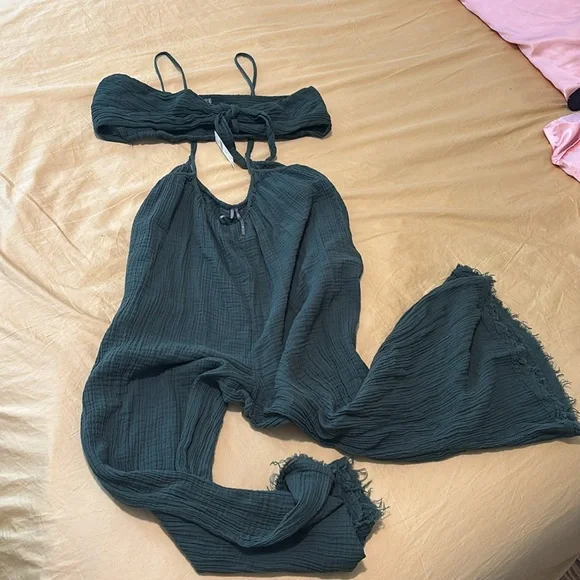 Anthropologie ‘Wrenley’ suspender pant set - Picture 4 of 4